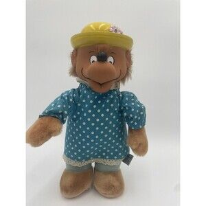 Mattel Emotions Berenstain Bears Mama Bear Vinyl Head 14” Plush Vintage 1984